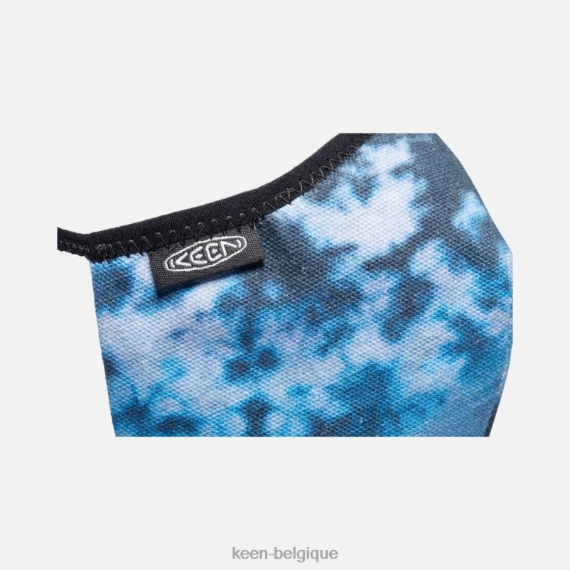 DLLD6468 Keen ensemble masque xs/s - tie dye teinture de cravate bleue unisexe