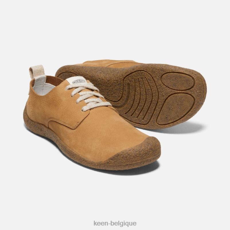 DLLD6211 Keen mosey nouveaux derbies en cuir pomme cannelle-bouleau en vedette