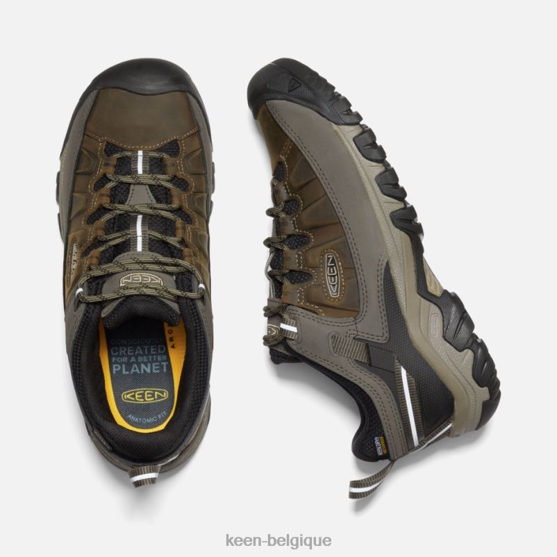 DLLD6260 Keen chaussures de randonnée larges imperméables targhee iii sandow-noir en vedette