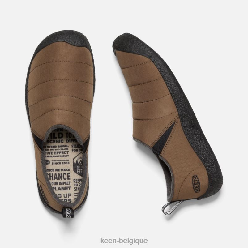 DLLD6301 Keen pantoufle howser ii terre foncée-noir en vedette