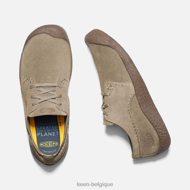 DLLD6303 Keen chaussures richelieu en daim howser châtaignier-loup des bois en vedette