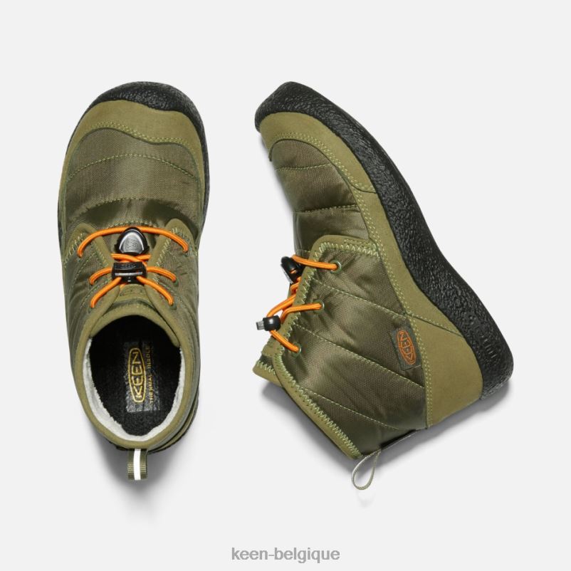 DLLD6313 Keen chukka imperméable howser ii plus âgée capulet olive-orange roussâtre en vedette