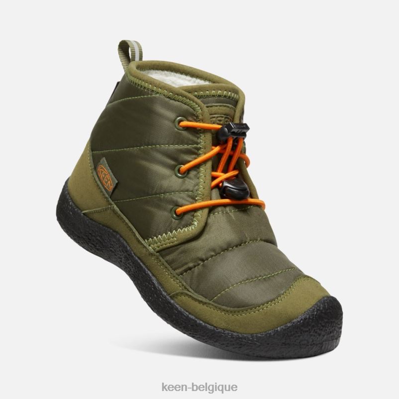 DLLD6313 Keen chukka imperméable howser ii plus âgée capulet olive-orange roussâtre en vedette