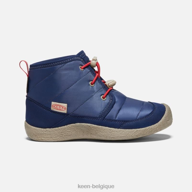 DLLD6315 Keen chukka imperméable howser ii plus âgée Tapis bleu profond-rouge en vedette