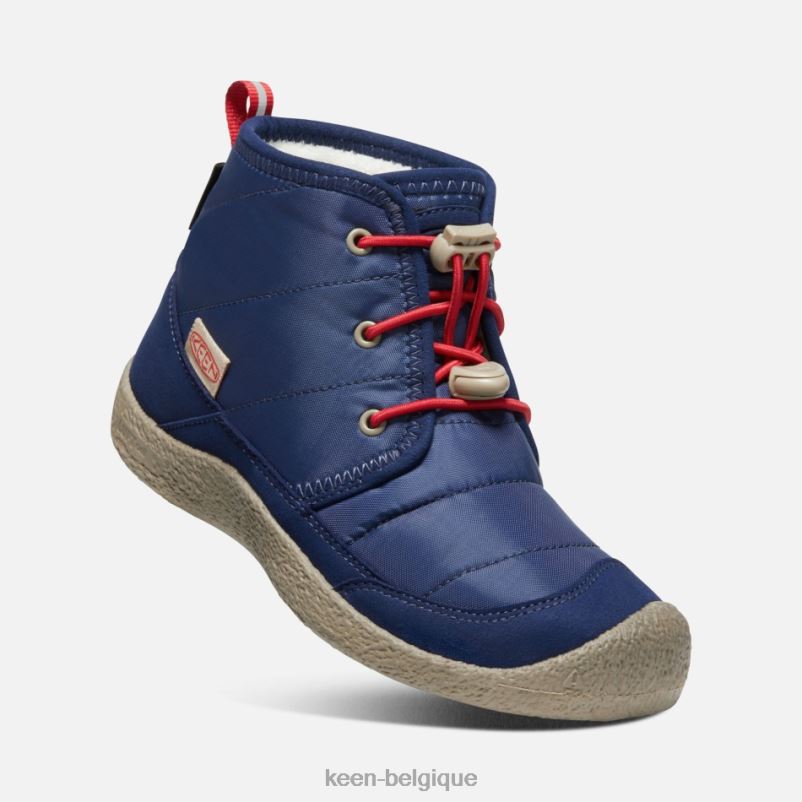 DLLD6315 Keen chukka imperméable howser ii plus âgée Tapis bleu profond-rouge en vedette
