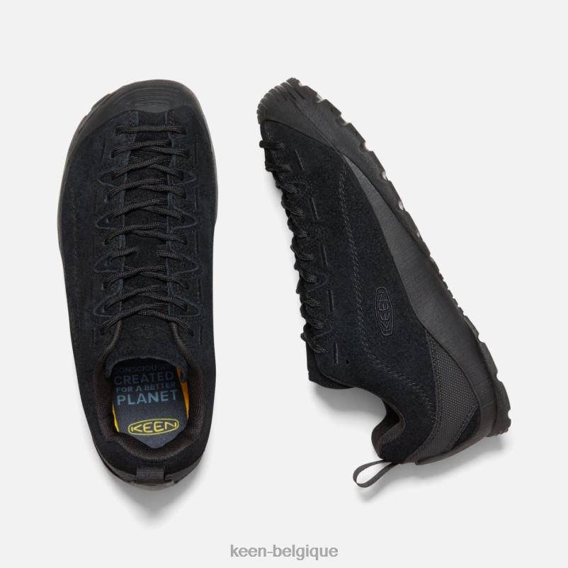 DLLD611 Keen basket en daim jaspe poilu noir-noir en vedette