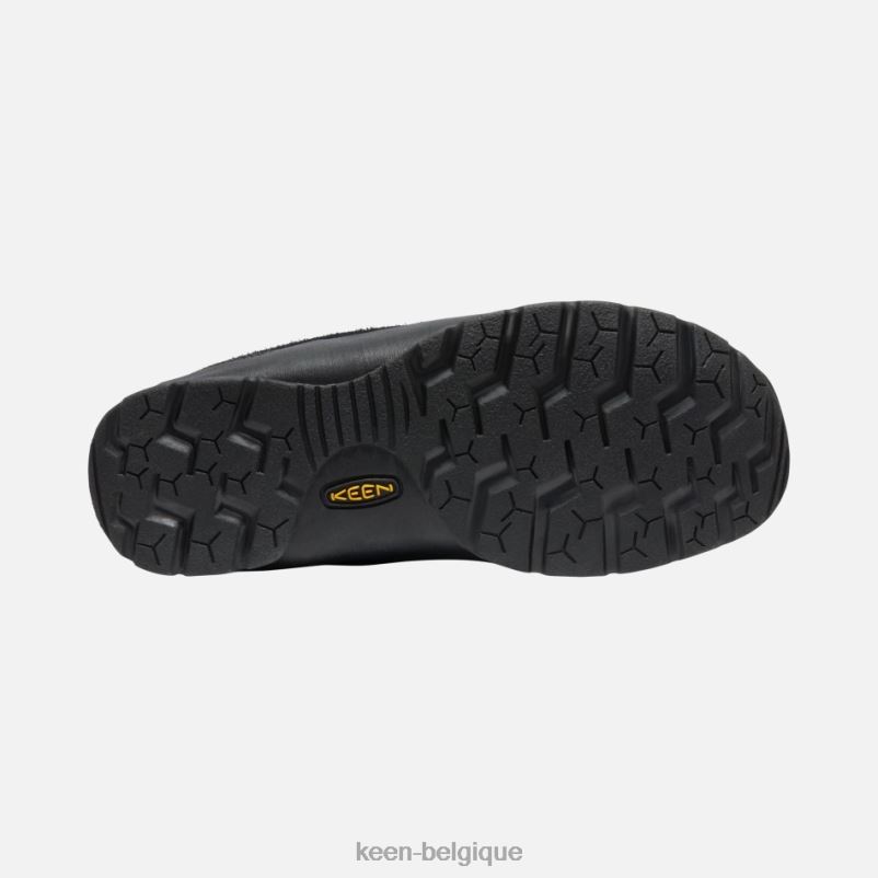 DLLD611 Keen basket en daim jaspe poilu noir-noir en vedette