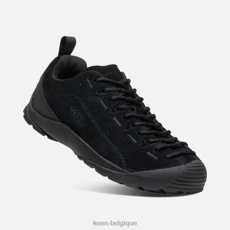 DLLD611 Keen basket en daim jaspe poilu noir-noir en vedette