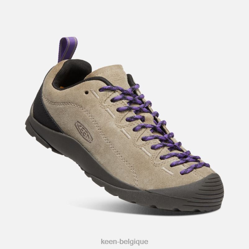 DLLD614 Keen basket en daim jaspe bringé-tillandsia violet en vedette