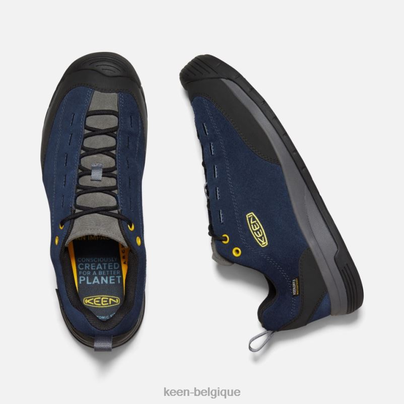 DLLD61 Keen baskets en cuir suédé imperméable Jasper II aimant iris noir en vedette
