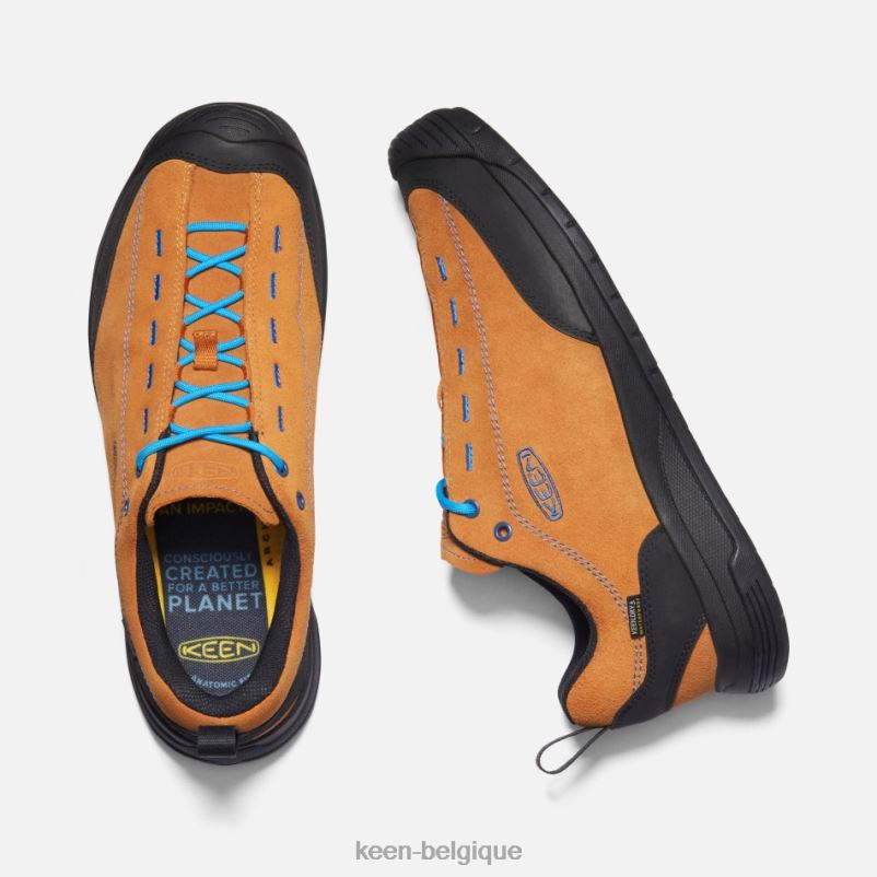 DLLD64 Keen baskets en cuir suédé imperméable Jasper II citrouille épicée-noire en vedette