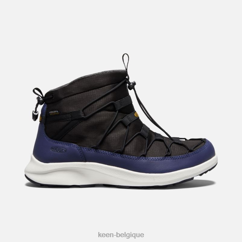 DLLD6242 Keen chukka imperméable uneek snk profondeurs noir-bleu en vedette