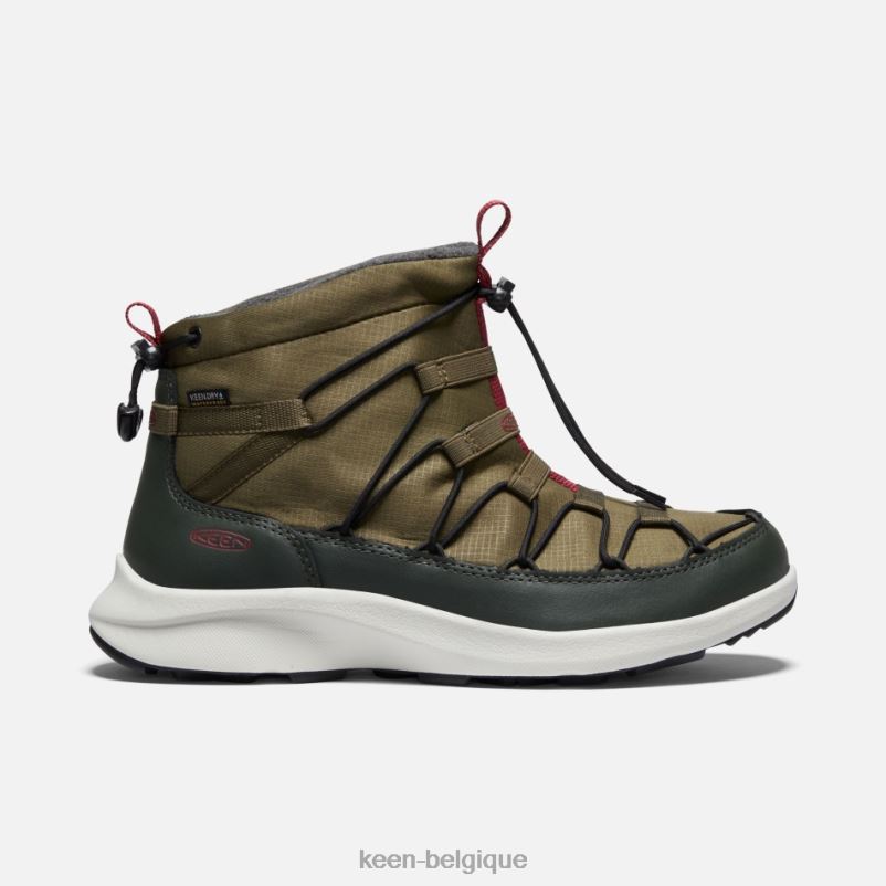 DLLD6243 Keen chukka imperméable uneek snk colophane olive foncée en vedette