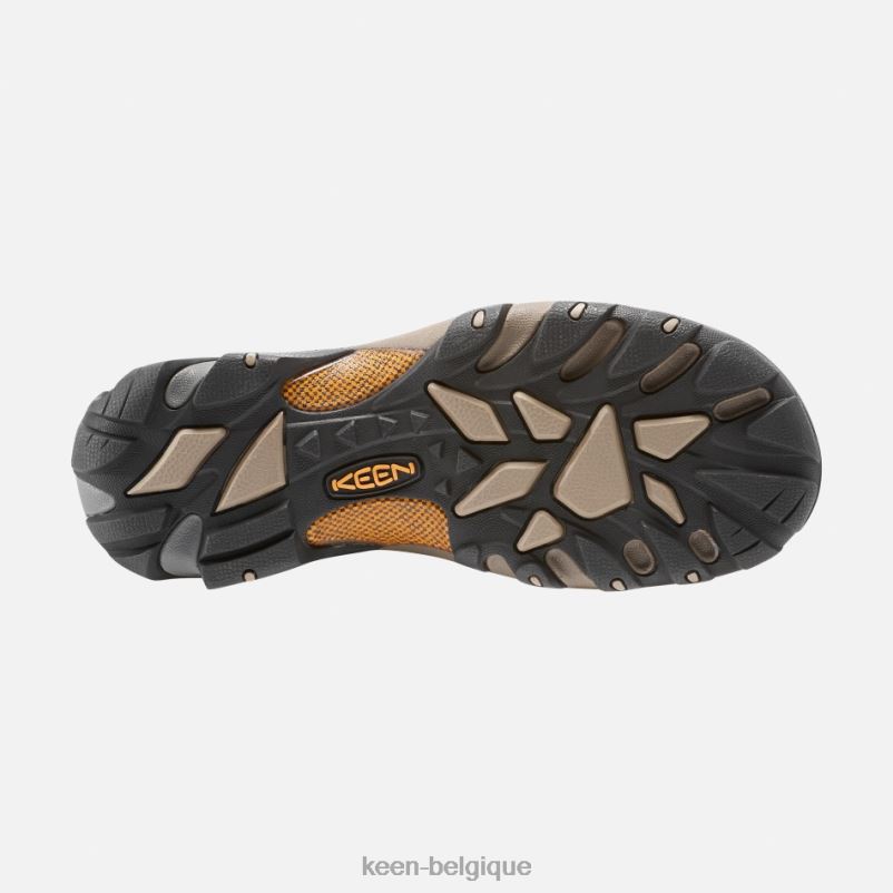 DLLD6250 Keen bottes de randonnée mi-hautes imperméables targhee ii noir jaune olive en vedette