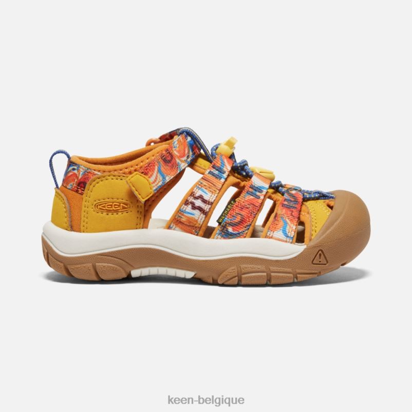 DLLD6408 Keen peu 'newport x extérieur afro jaune zeste d'orange enfants