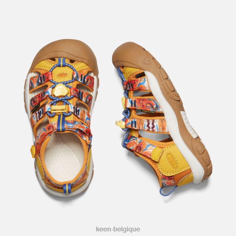 DLLD6408 Keen peu \'newport x extérieur afro jaune zeste d\'orange enfants