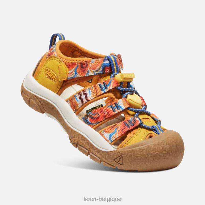 DLLD6408 Keen peu \'newport x extérieur afro jaune zeste d\'orange enfants