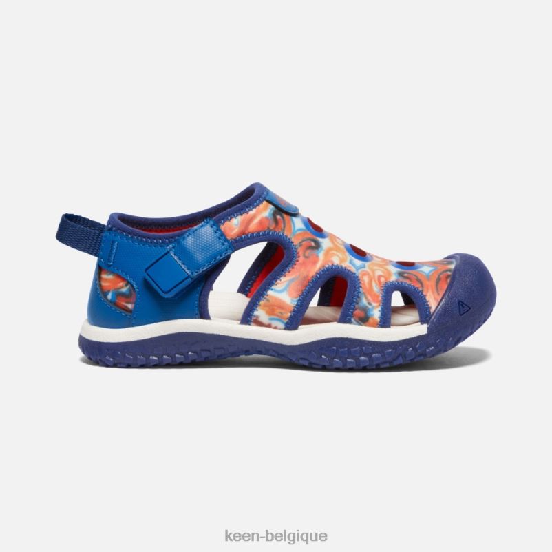 DLLD6411 Keen Little' Stingray X Outdoor Afro zeste d'orange-bleu enfants