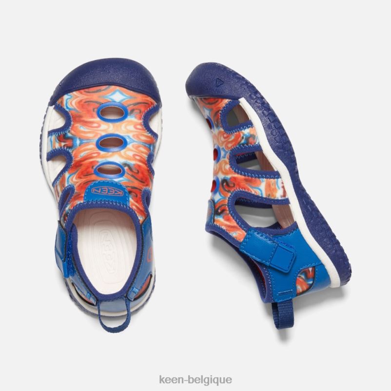 DLLD6411 Keen Little\' Stingray X Outdoor Afro zeste d\'orange-bleu enfants