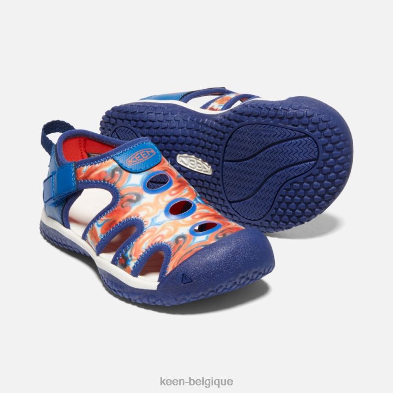 DLLD6411 Keen Little\' Stingray X Outdoor Afro zeste d\'orange-bleu enfants