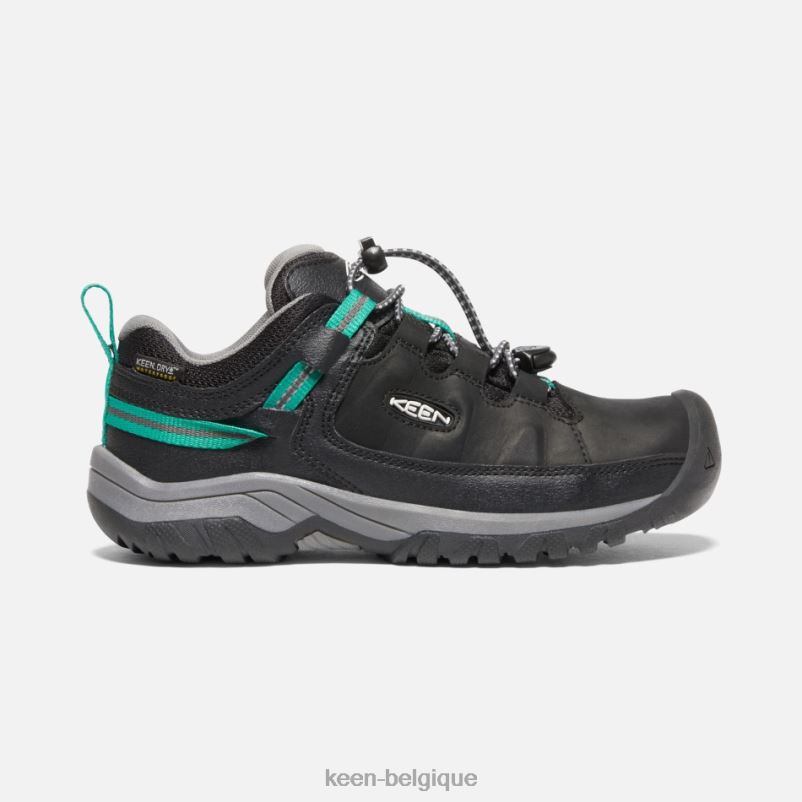 DLLD6275 Keen chaussures de randonnée imperméables targhee plus âgées étoile noire blanche enfants