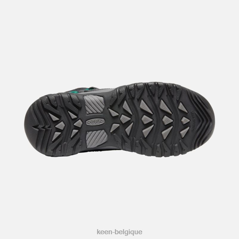 DLLD6275 Keen chaussures de randonnée imperméables targhee plus âgées étoile noire blanche enfants