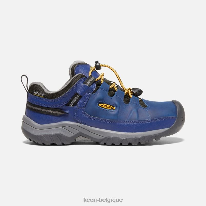 DLLD6276 Keen chaussures de randonnée imperméables targhee plus âgées nuit des profondeurs bleues de la forêt enfants