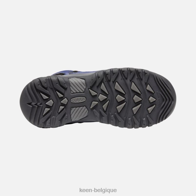 DLLD6276 Keen chaussures de randonnée imperméables targhee plus âgées nuit des profondeurs bleues de la forêt enfants