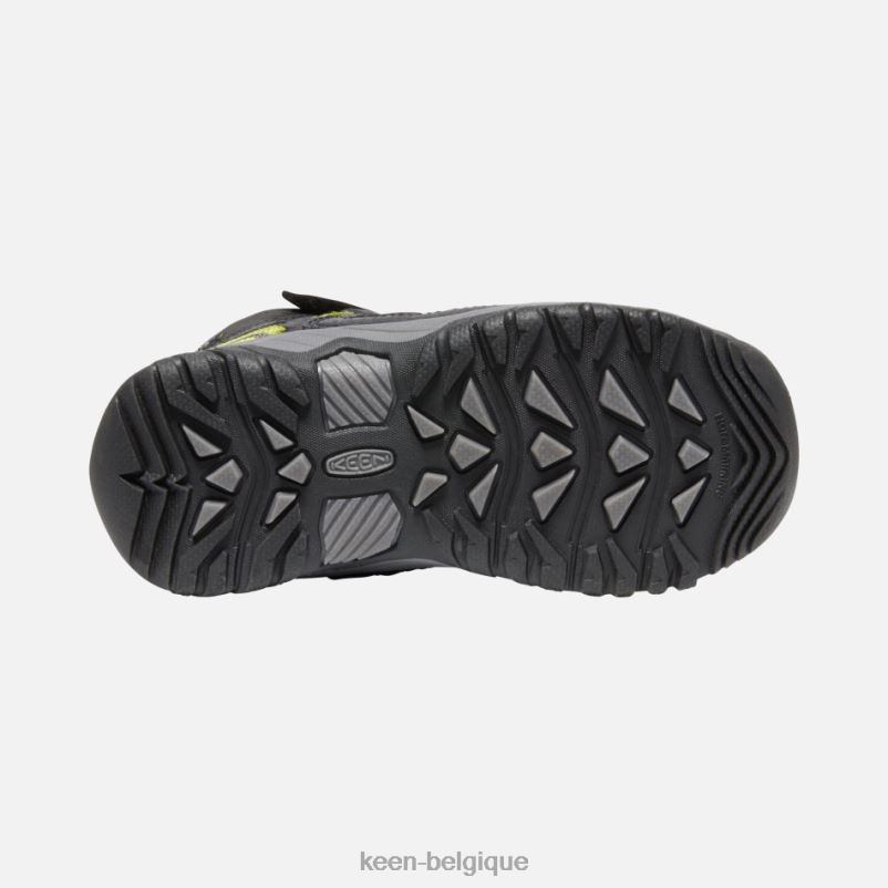 DLLD6283 Keen bottes de randonnée imperméables Targhee pour jeunes noir-gris acier enfants