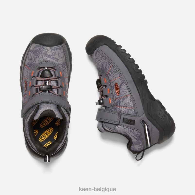 DLLD6280 Keen chaussures de randonnée targhee sport vent plus jeunes aimant-ibis écarlate enfants
