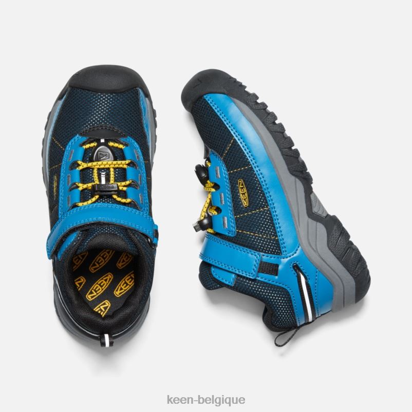 DLLD6282 Keen mykonos bleu-jaune chaussures de randonnée targhee sport vent plus jeunes mykonos bleu vif jaune enfants
