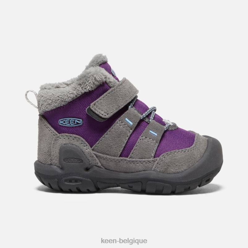 DLLD6548 Keen chukka à nœuds pour tout-petits gris acier-charisme enfants