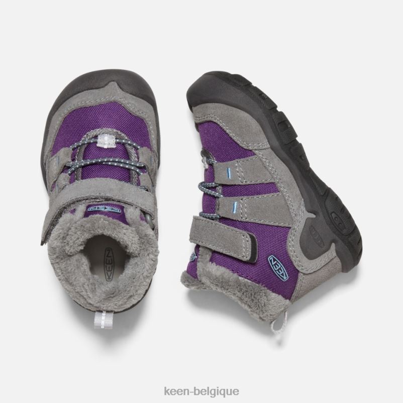 DLLD6548 Keen chukka à nœuds pour tout-petits gris acier-charisme enfants