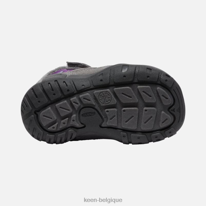 DLLD6548 Keen chukka à nœuds pour tout-petits gris acier-charisme enfants