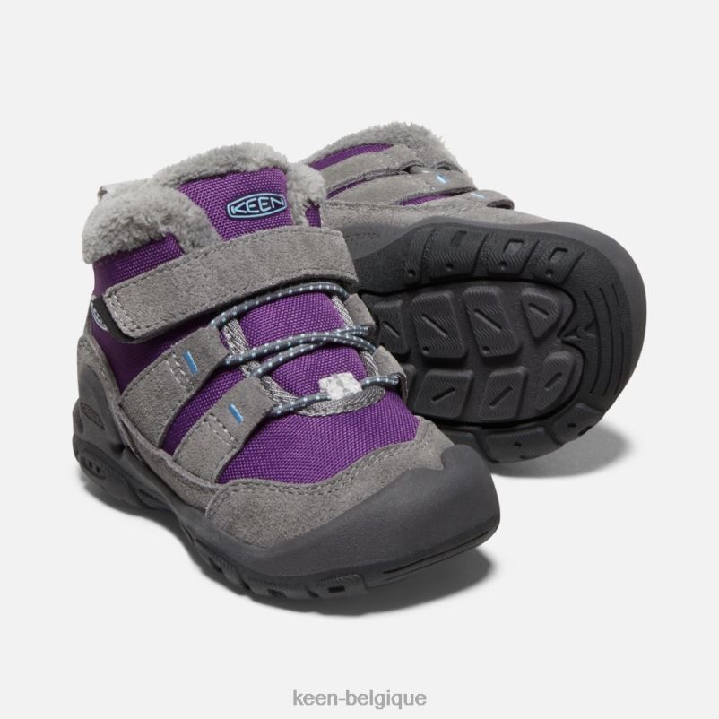 DLLD6548 Keen chukka à nœuds pour tout-petits gris acier-charisme enfants