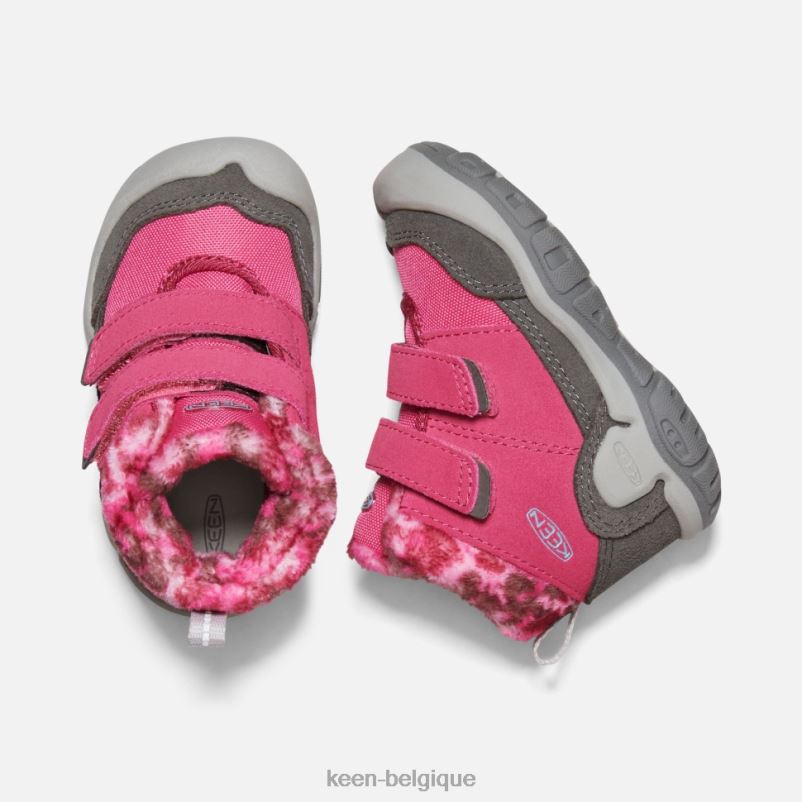 DLLD6564 Keen chukka à double bride nouée pour tout-petits fruit colombe-noir enfants