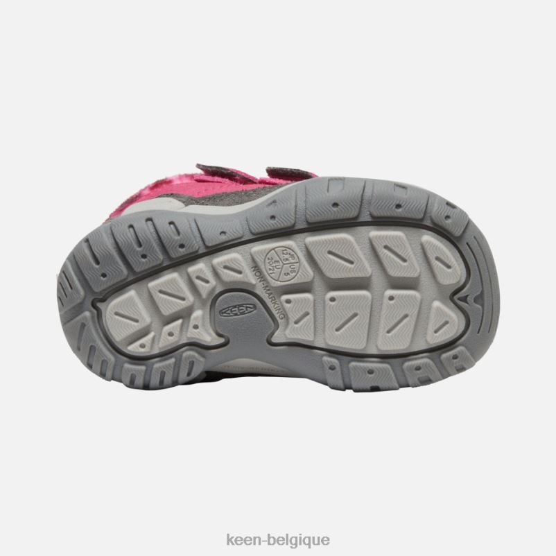 DLLD6564 Keen chukka à double bride nouée pour tout-petits fruit colombe-noir enfants