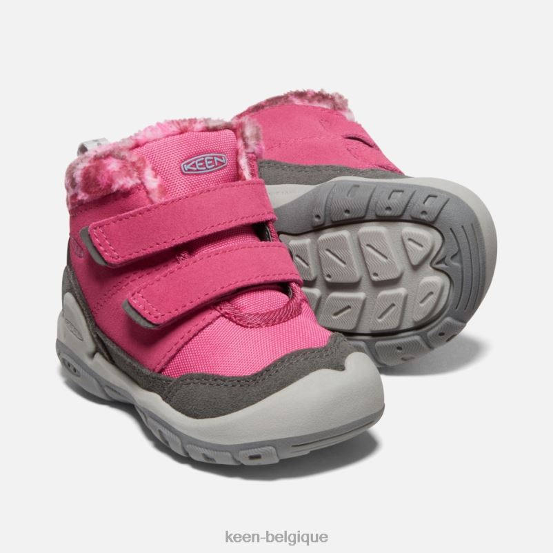 DLLD6564 Keen chukka à double bride nouée pour tout-petits fruit colombe-noir enfants