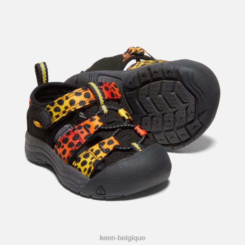 DLLD6581 Keen newport h2 pour tout-petits arc en ciel de guépard enfants