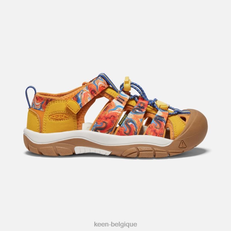 DLLD6409 Keen big' newport x afro extérieur jaune zeste d'orange enfants