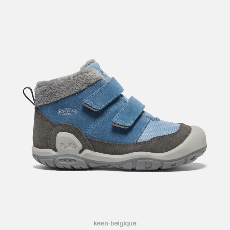DLLD6554 Keen chukka à double bride big'knotch ombre bleue aimantée enfants