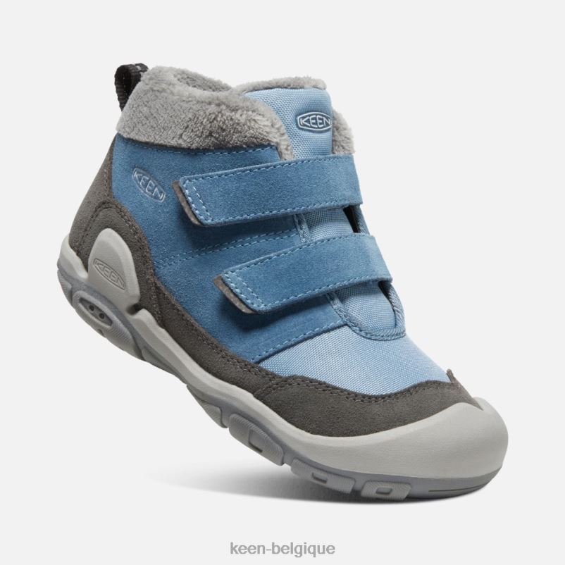 DLLD6554 Keen chukka à double bride big\'knotch ombre bleue aimantée enfants