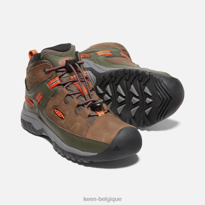 DLLD6599 Keen botte imperméable big\'targhee nuit sombre terre-forêt enfants