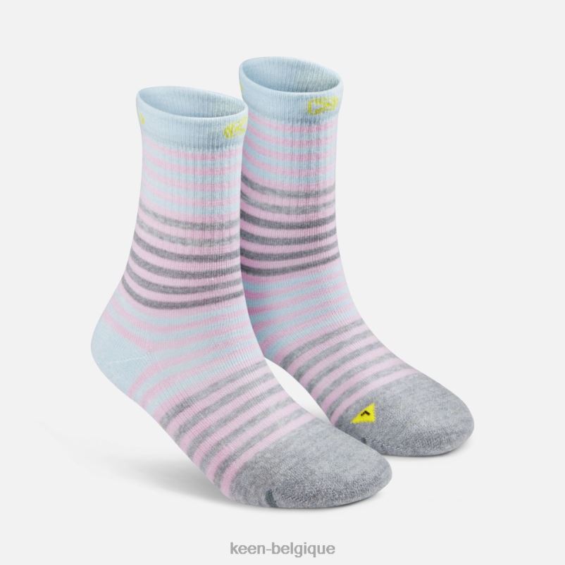 DLLD6419 Keen lot de 2 chaussettes confortables impression de plumes de yéti enfants