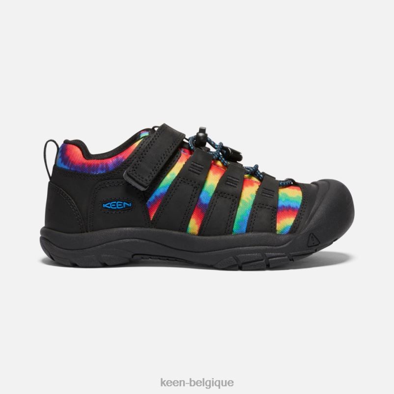 DLLD6591 Keen grosse chaussure newport tie-dye noir-original enfants