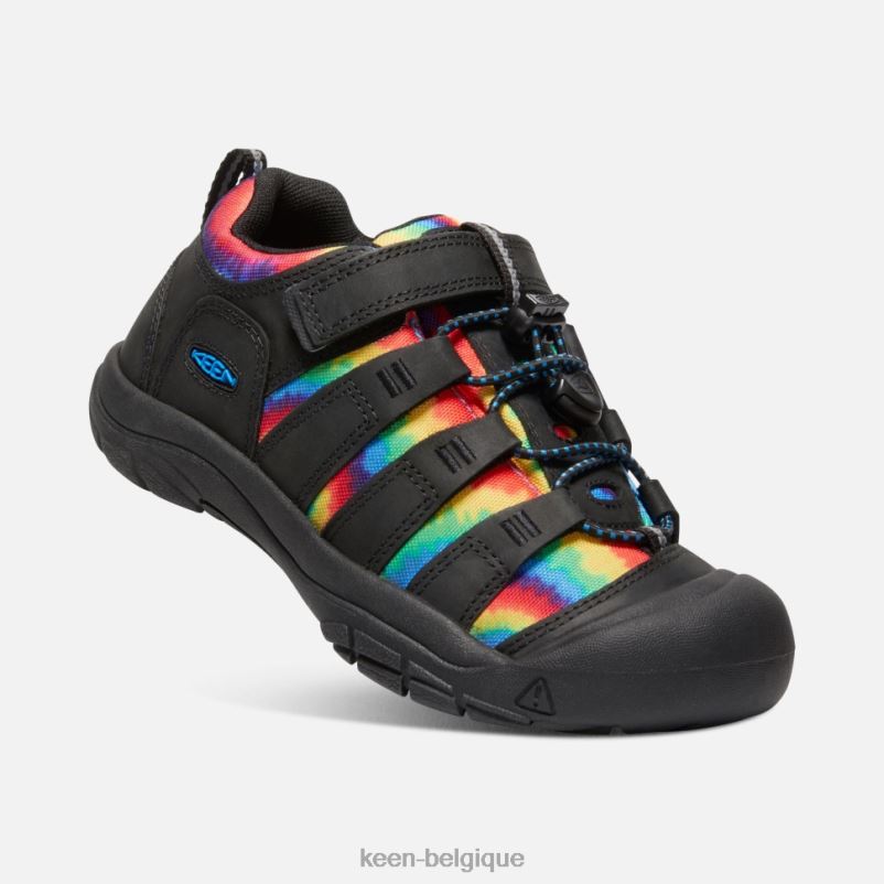 DLLD6591 Keen grosse chaussure newport tie-dye noir-original enfants