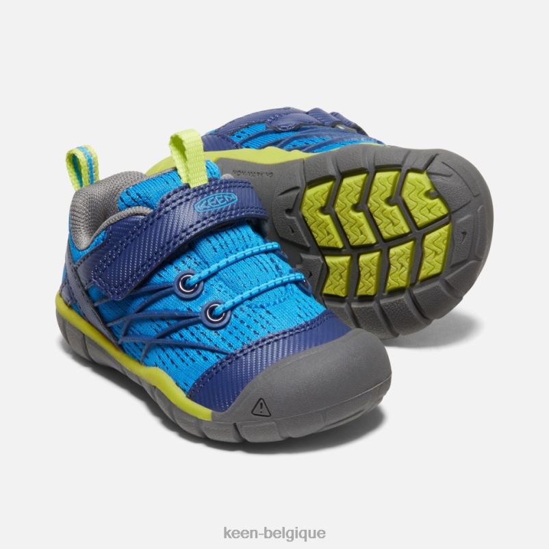DLLD6593 Keen Chandler des tout-petits cnx profondeurs bleu-bleu brillantes enfants