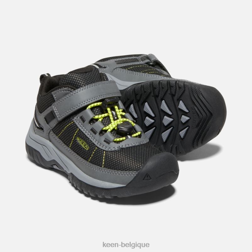 DLLD6536 Keen chaussure de sport à ventilation Little Targhee gris acier-onagre enfants