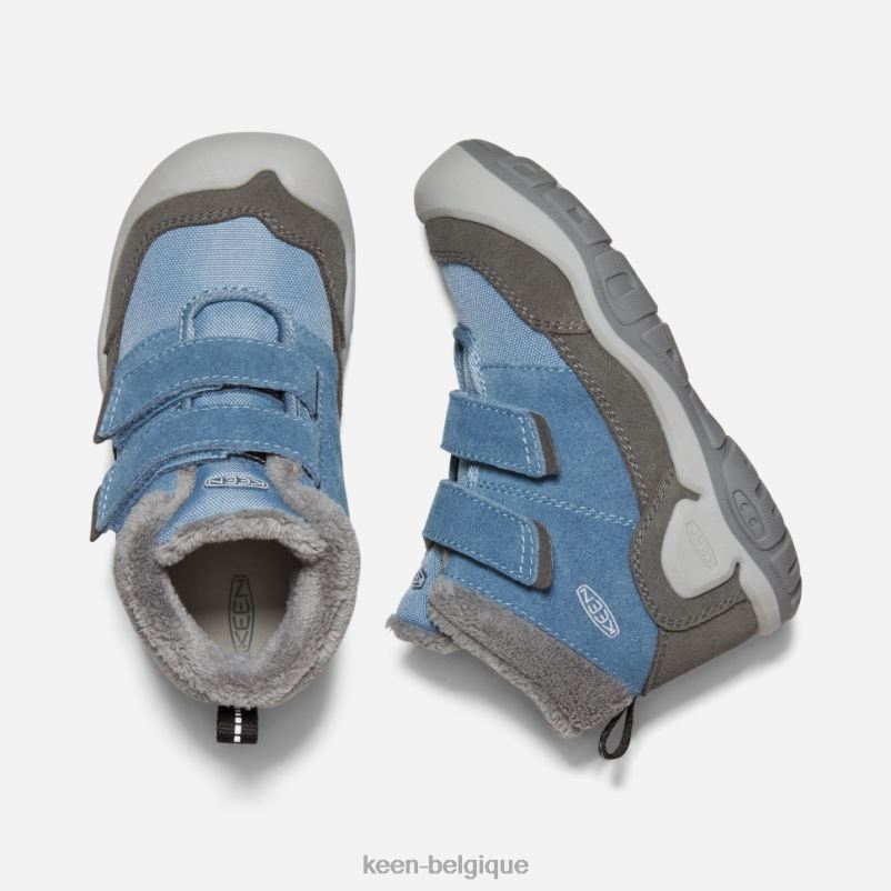 DLLD6539 Keen chukka à double bride Little\'Knotch ombre bleue aimantée enfants
