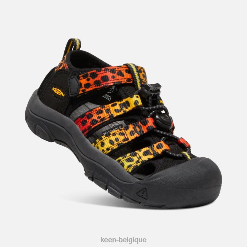 DLLD6549 Keen petit \'newport h2 arc en ciel de guépard enfants